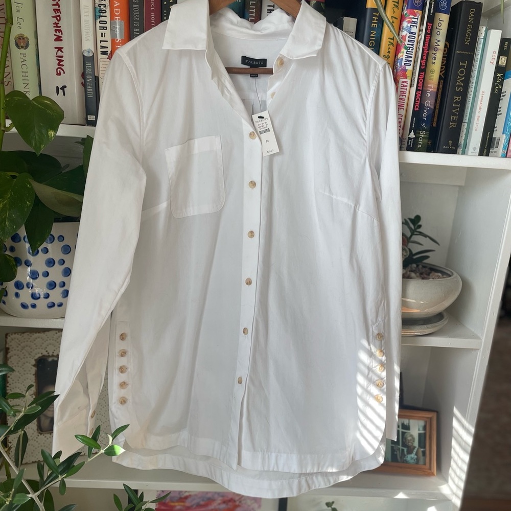NWT White Talbots Oxford